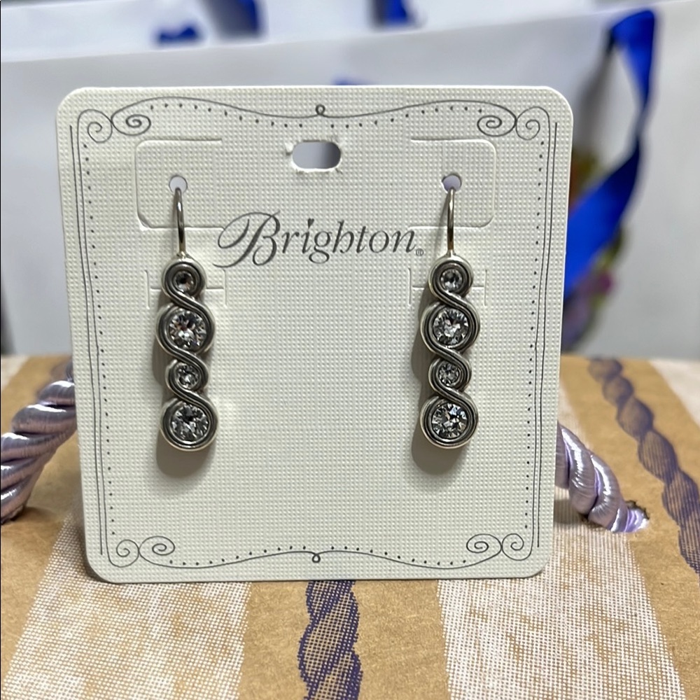 Brighton Silver Infinity  Spark Earrings with Elegant Design